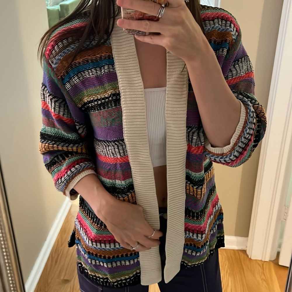 Anthropologie multicolor cardigan - size XS